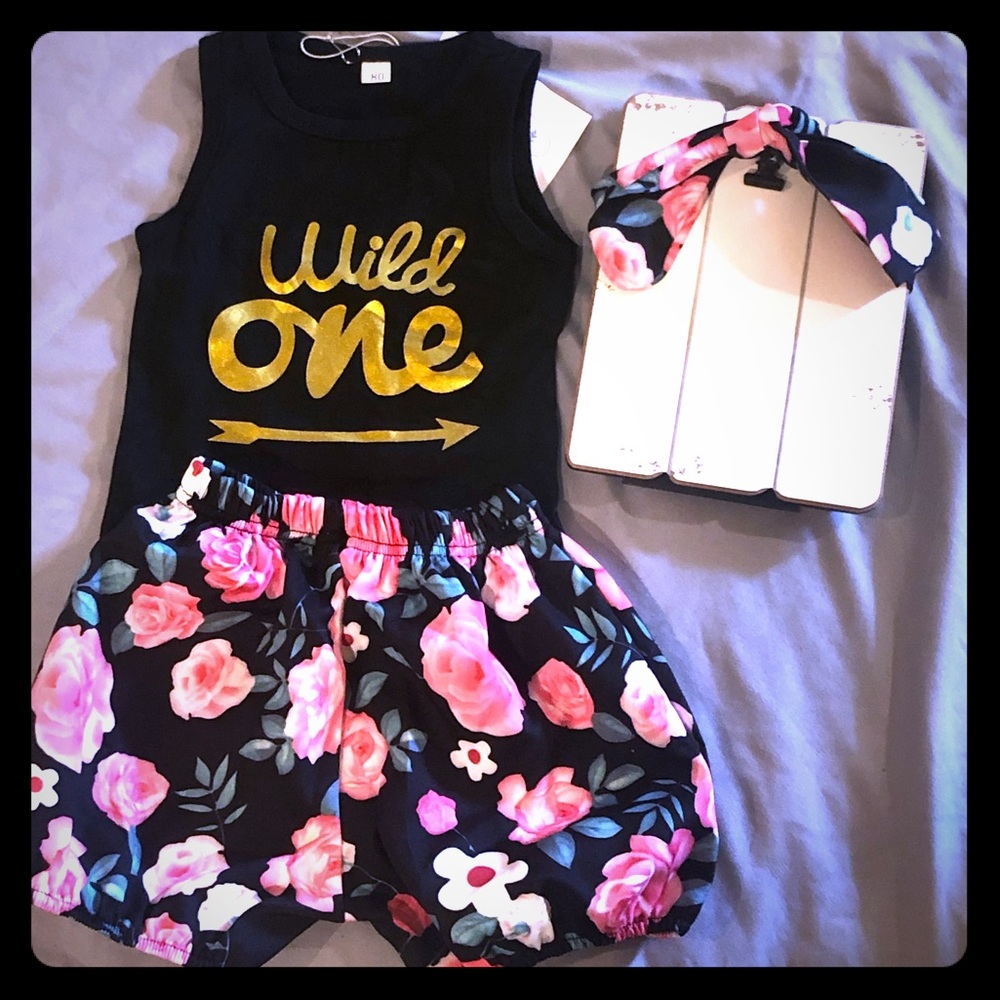 Infant girls “Wild One” 3 piece outfit